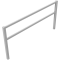Stationary access barriers | welded | with top and quarter-bent bar | hot-dip galvanized | total width: 2500 mm